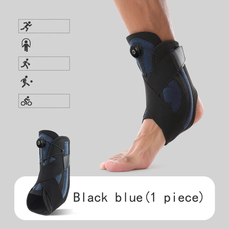 Sports Ankle Brace Compression Bandage Straps Support Adjustable Foot Orthosis Stabilizer Anti-Sprain Ankle Protector Foot Guard