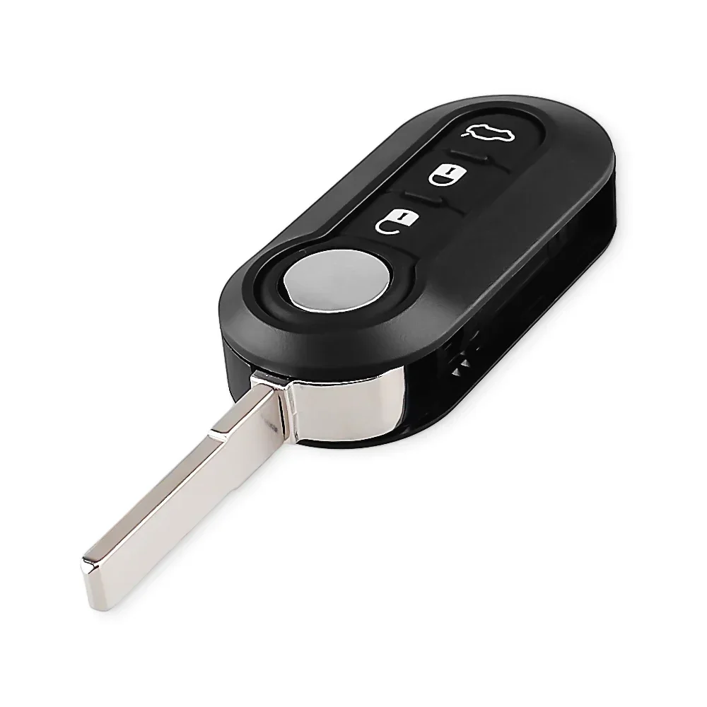 KEYYOU 3PCS For Fiat 500 Panda Punto Bravo Doblo Peugeot Boxer Citroen Relay Fiat Ducato Lancia Musa New Remote Car Key Case