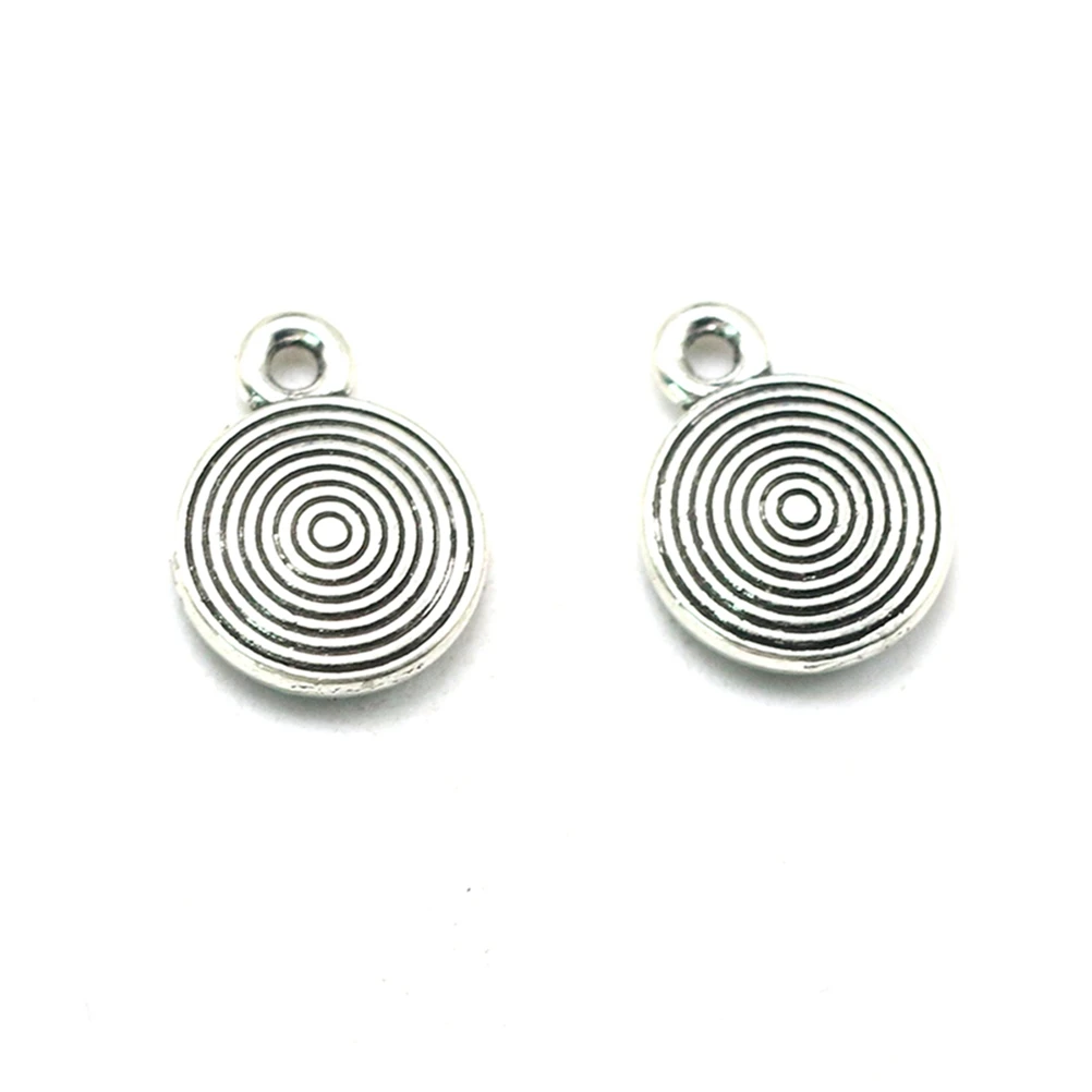 

50 Pcs Maze Jewelry Charm Pendant Alloy Making Pendants Bracelet Silver DIY Charms