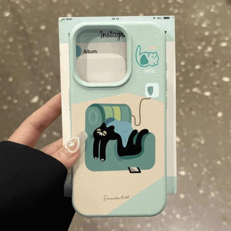 

Funny Phone Apple15PROMAX iPhone14/13/12Lychee Pattern Soft