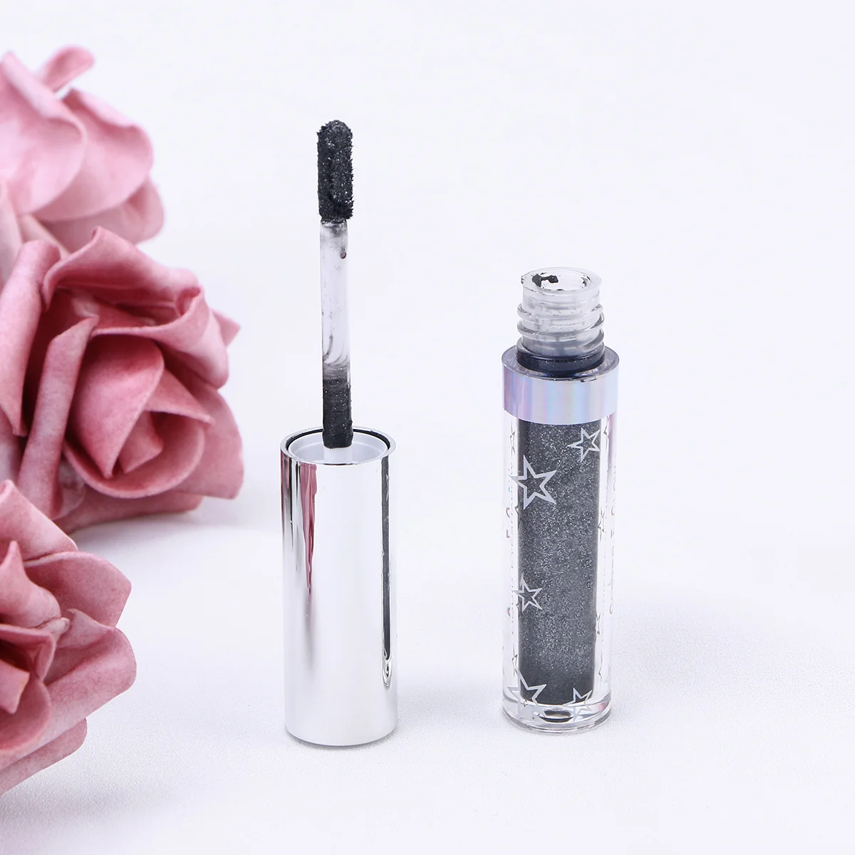 Perlglanz-Lidschatten 108 #   Midnight1 Glitter Glow Flüssiges Make-up, langlebiges, wasserfestes, hochpigmentiertes Schimmerpulver für Frauen