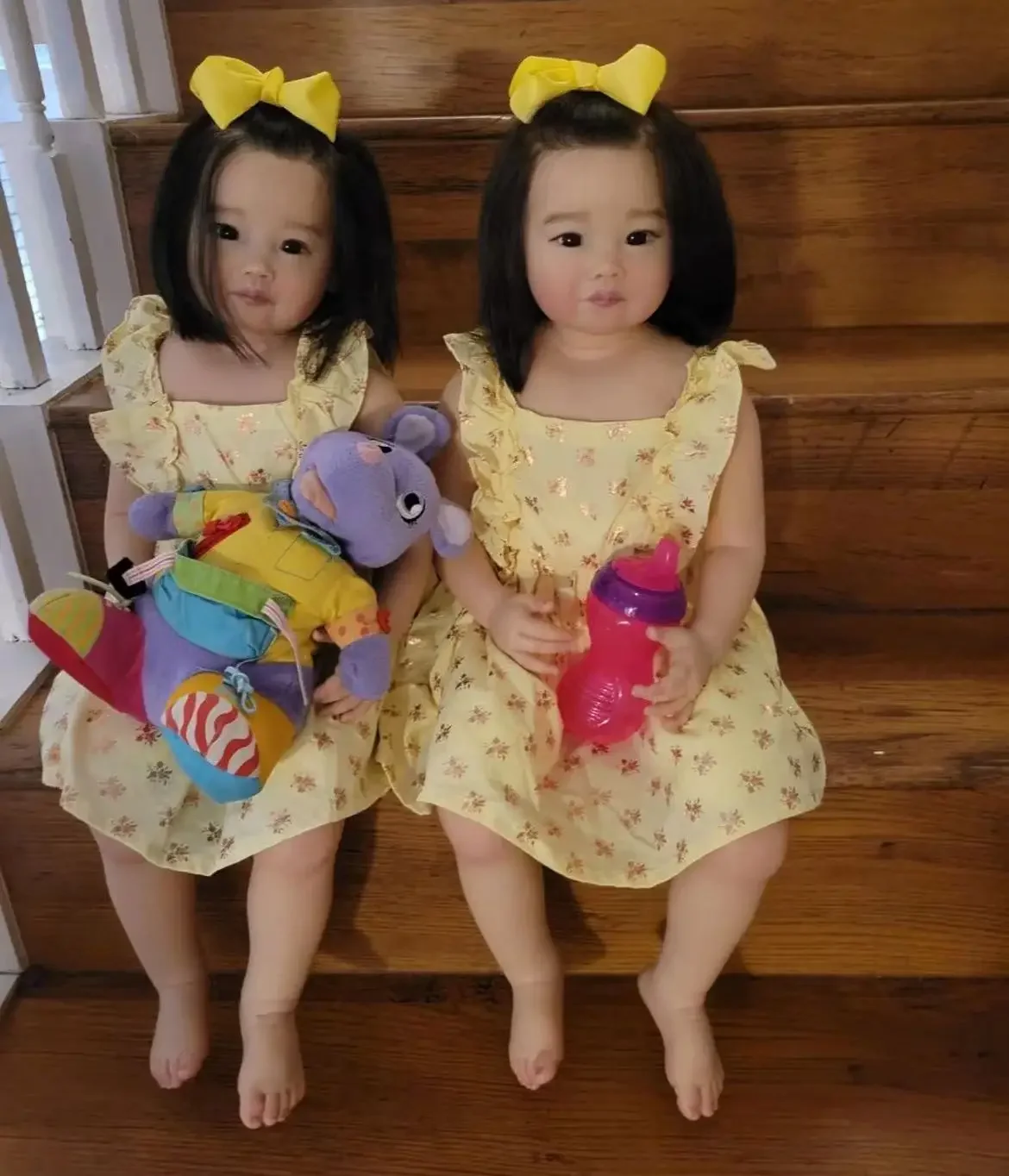 DLS Customized Limited Supply 32inch Reborn Baby Doll Leonie With Hand-Rooted Black Hair Already Finished Doll Christmas Gift