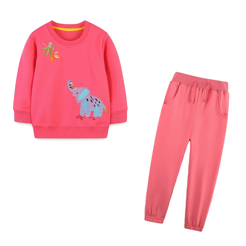 

Long Sleeve Cotton Girls 2 Pcs Suit Sweatshirts + Sweatpants Baby Clothing Sets Autumn Spring Fashion Children's Clothes Outfits