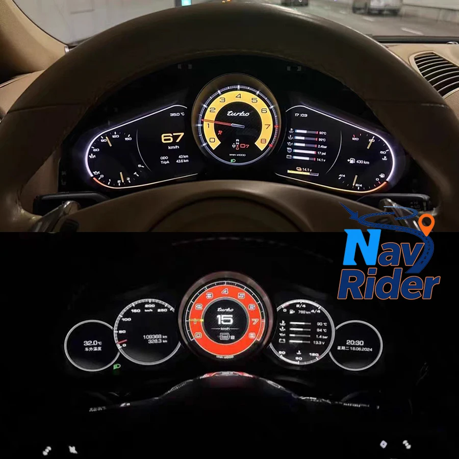 Linux For Porsche Panamera 2010-2016 Virtual Cockpit SpeedMeter Dash Screen Digital Cluster New Car LCD  Instrument Panel Unit