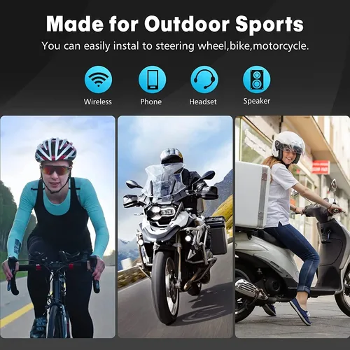 Imagen 2 del producto Mando a distancia inalámbrico Bluetooth 5,3, controlador inalámbrico resistente al agua IPX6 para bicicleta, motocicleta, coche, iPhone, Android