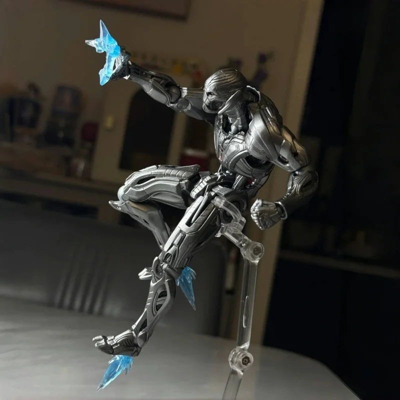 Nova chegada ac fábrica ultron kaiyodo incrível yamaguchi avenger anime figura de ação coletar modelos ko ornamento brinquedo de mesa presentes