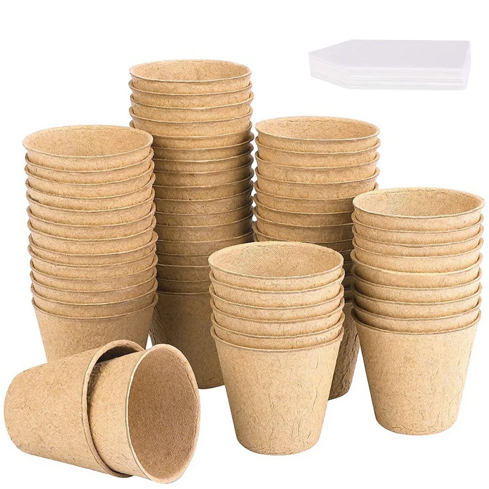 

Seedling Paper Cup Plant Cups Roots Nursery Pots Peat Garden Germination Gardening Supply Pulp Planter