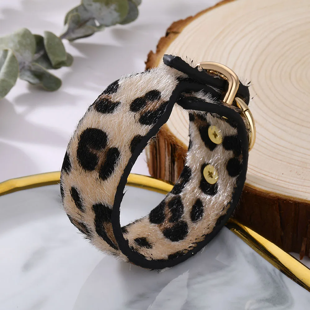 IFMIA Punk Leopard Leather Bracelet For Women Men fashion Retro Bangle Jewelry Gift Wholesale