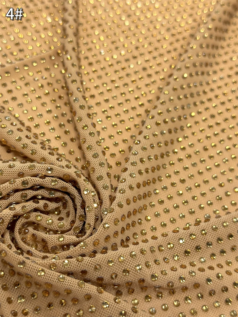 Luxury 2025 Latest French Stones Elasticity Tulle Lace Fabric High Quality African Lace Fabrics With Sequins For Evening Dresses 3