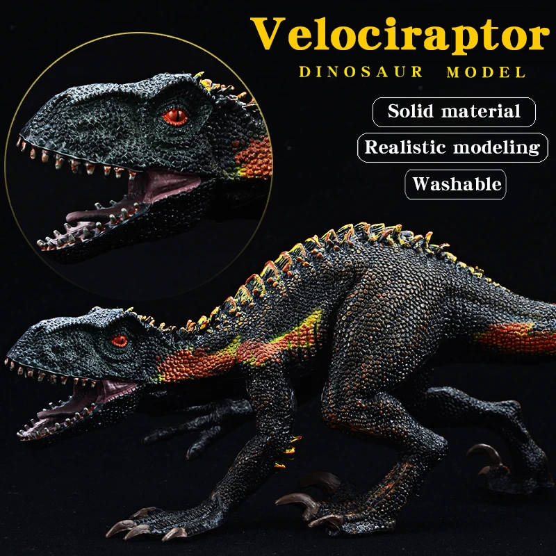 Jurassic Dinosaur Tyrannosaurus Raptor  Velociraptor Model Action Figures Animal Decoration Figurines Halloween Gift Kids Toy