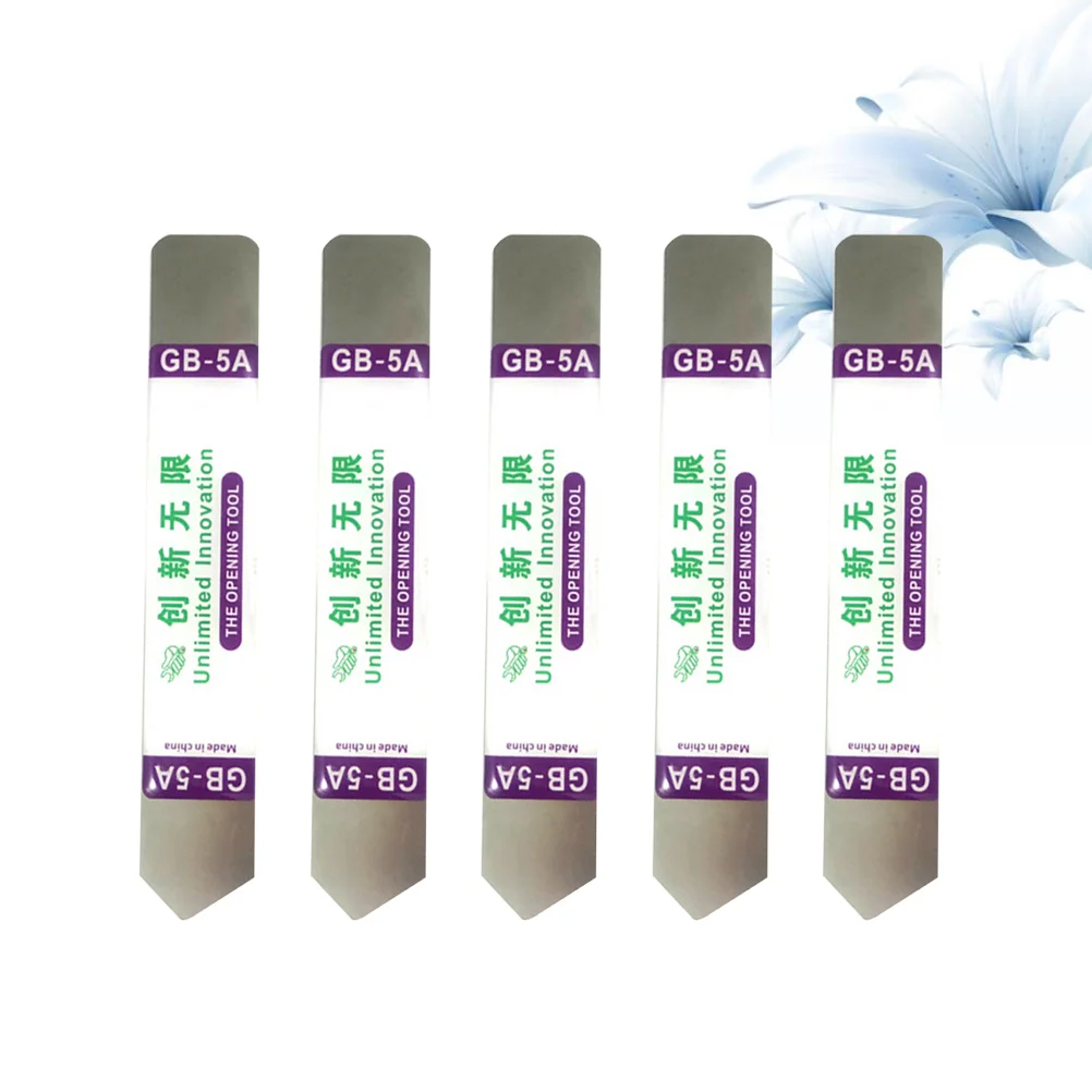 5 قطع أداة فتح إصلاح الهواتف المحمولة شفرة من الفولاذ المقاوم للصدأ مقبض فتاحة الهاتف #2