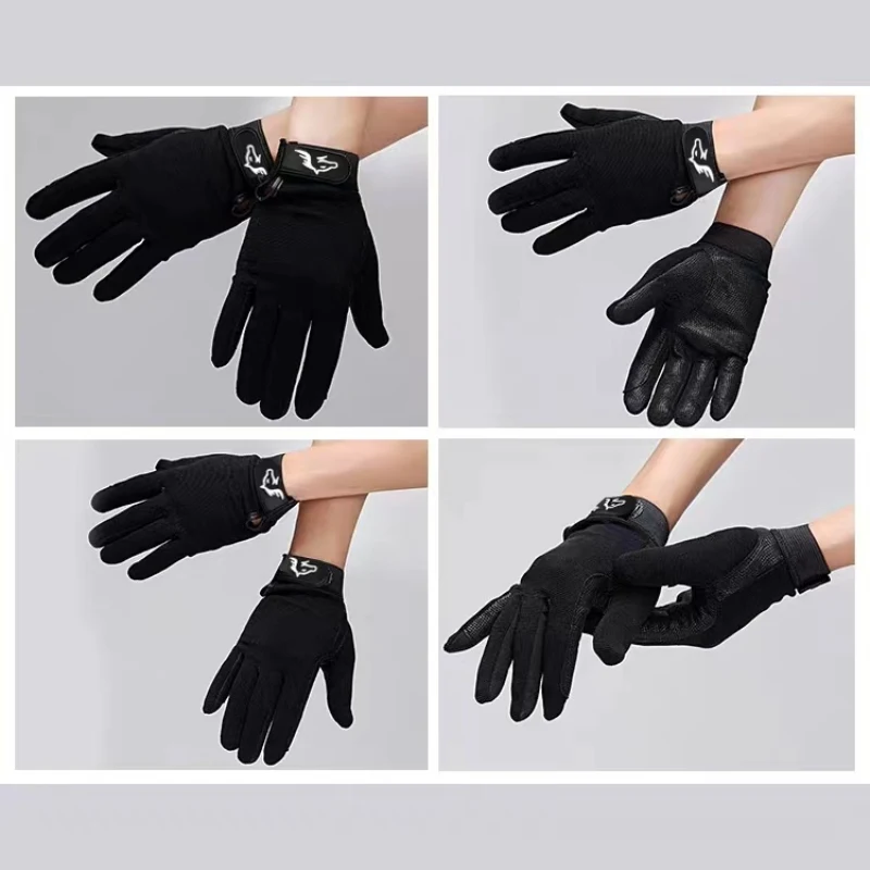 Equestrian Horses Glove Horse Riding Gloves Anti Slip Bike Full Finger Outdoor Equipment Professional Sports Gloves