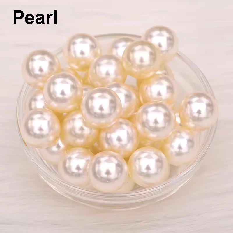 Hohe Qualität, 2 mm, 3 mm, 4 mm, 5 mm, 6 mm, 8 mm, 10 mm, 12 mm, 16 mm, 18 mm, runde weiße Perlen, kein Loch, lose Kleidungsperlen für Kleiddekoration – Detail 7
