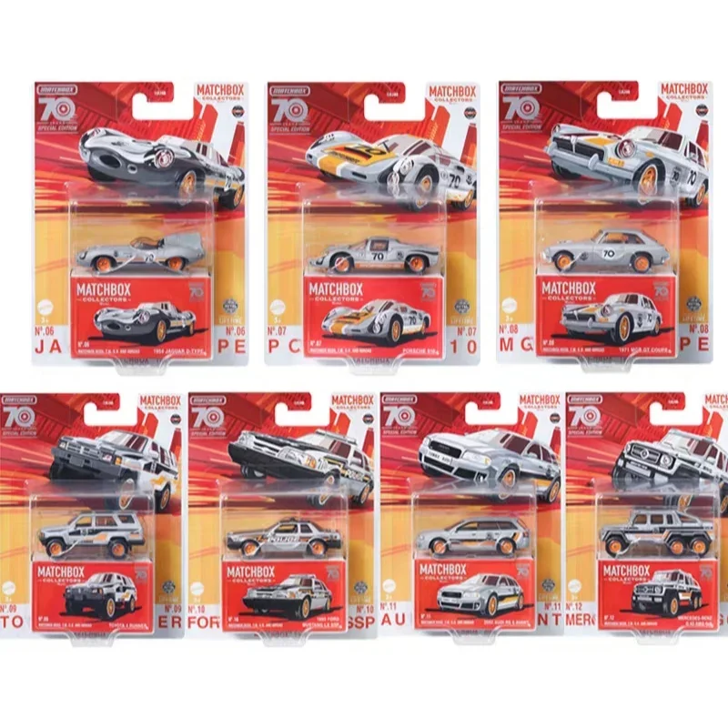 Original Matchbox 70th Anniversary 1:64 Diecast Metal Cars FORD MUSTANG Posche 910 Match Box Premium Mercedes Benz 1/64 Audi Toy