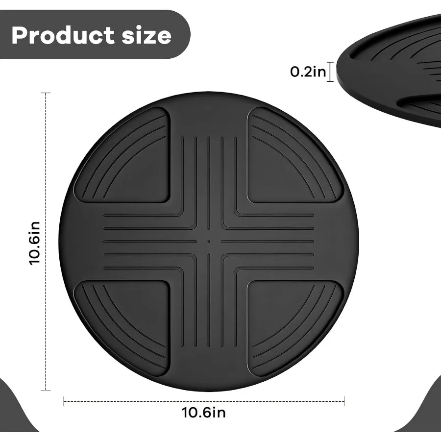 مقلاة هوائية من السيليكون للنينجا كريسبي منصات ساخنة حامل حصيرة الركيزة للنينجا كريسبي 4in1 مقلاة هوائية زجاجية محمولة للطهي S