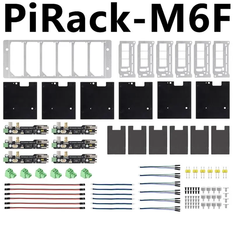 ABGI-Kompatibel mit Raspberry Pi 4/5 Pirack-M6F 2U Rack-Mount Multi-Node Server-Cluster-Kit – Detail 5