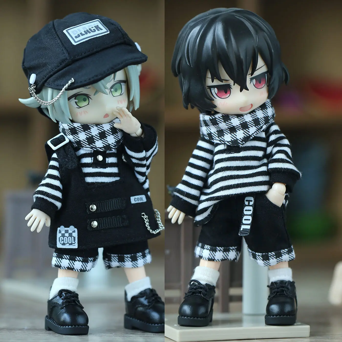 

Ob11 Кукла Мотоциклетная Униформа Одежда 1/12 Bjd Кукла Панда Медведь Симпатичная Одежда Для P9 P10 Ob11, Obitsu 11, Молли, Gsc