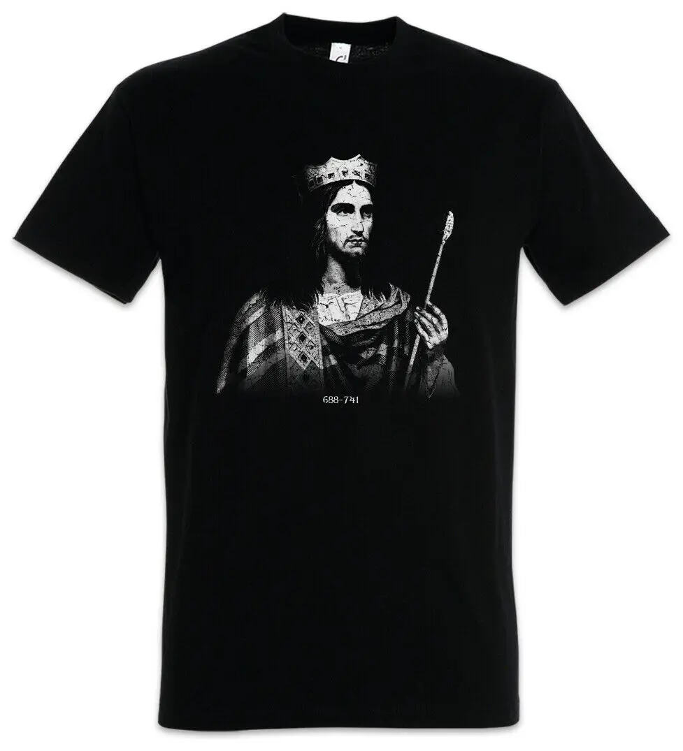 Camiseta França Charles Martel Franks Frankish King Emperor Tours. Verão algodão o-pescoço manga curta camisa masculina novo S-3XL