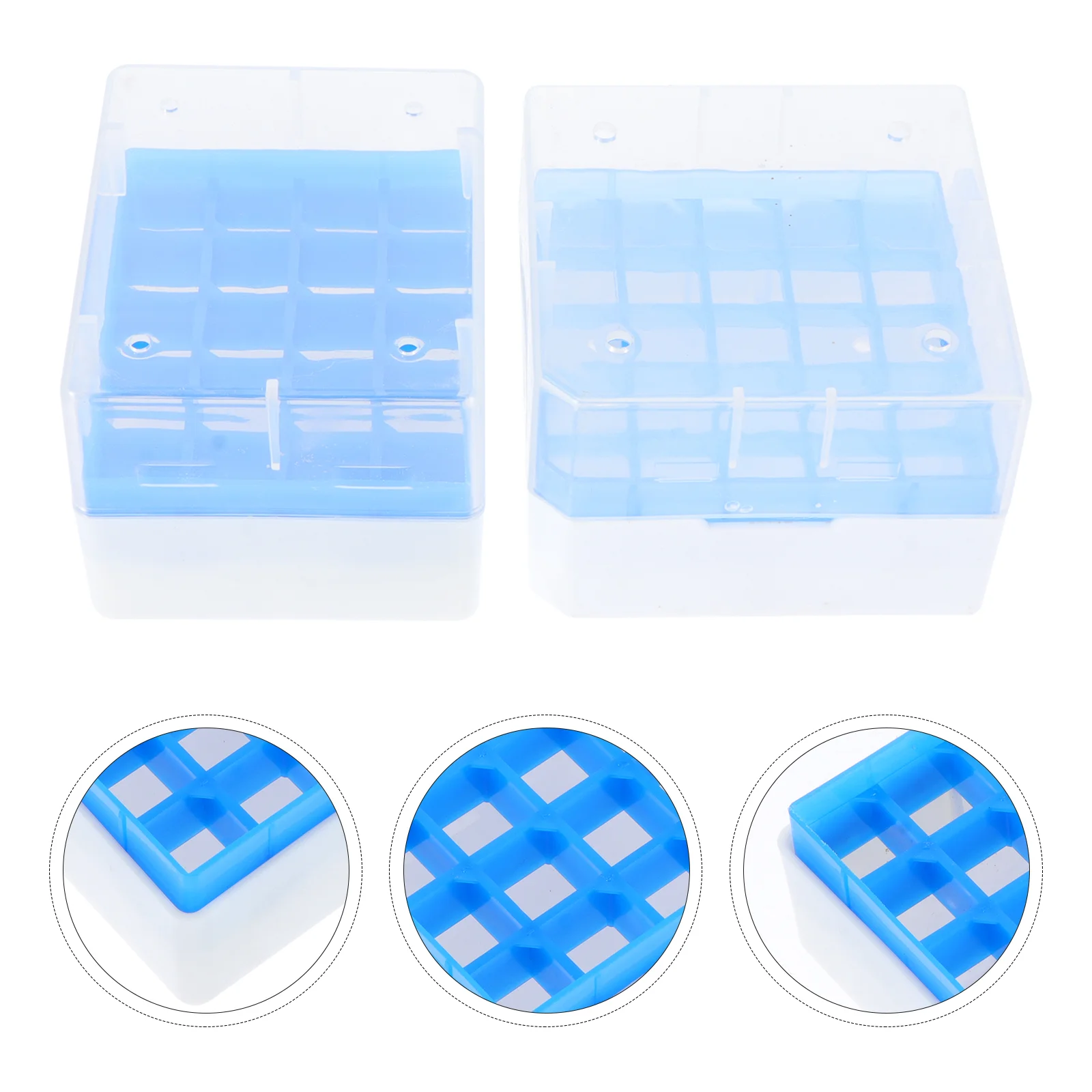 2-teilige Röhrenbox, Testhalter, Kryovial-Gefrierschrank, Kühllagerröhrchen, Behälter