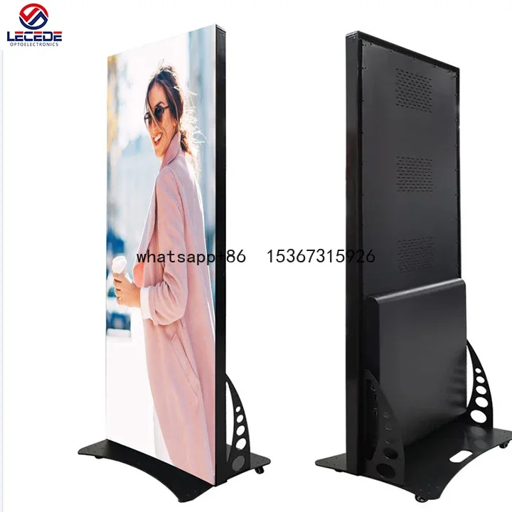 

indoor outdoor publish smart digital menu board display screen pantalla led floor standing digital signage poster display