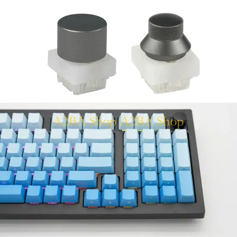 

A2BA Accurate Adjustment Knob Switches for GK980 GK75 Keyboards Smooth Metal Plastic Construction And Simple Installation