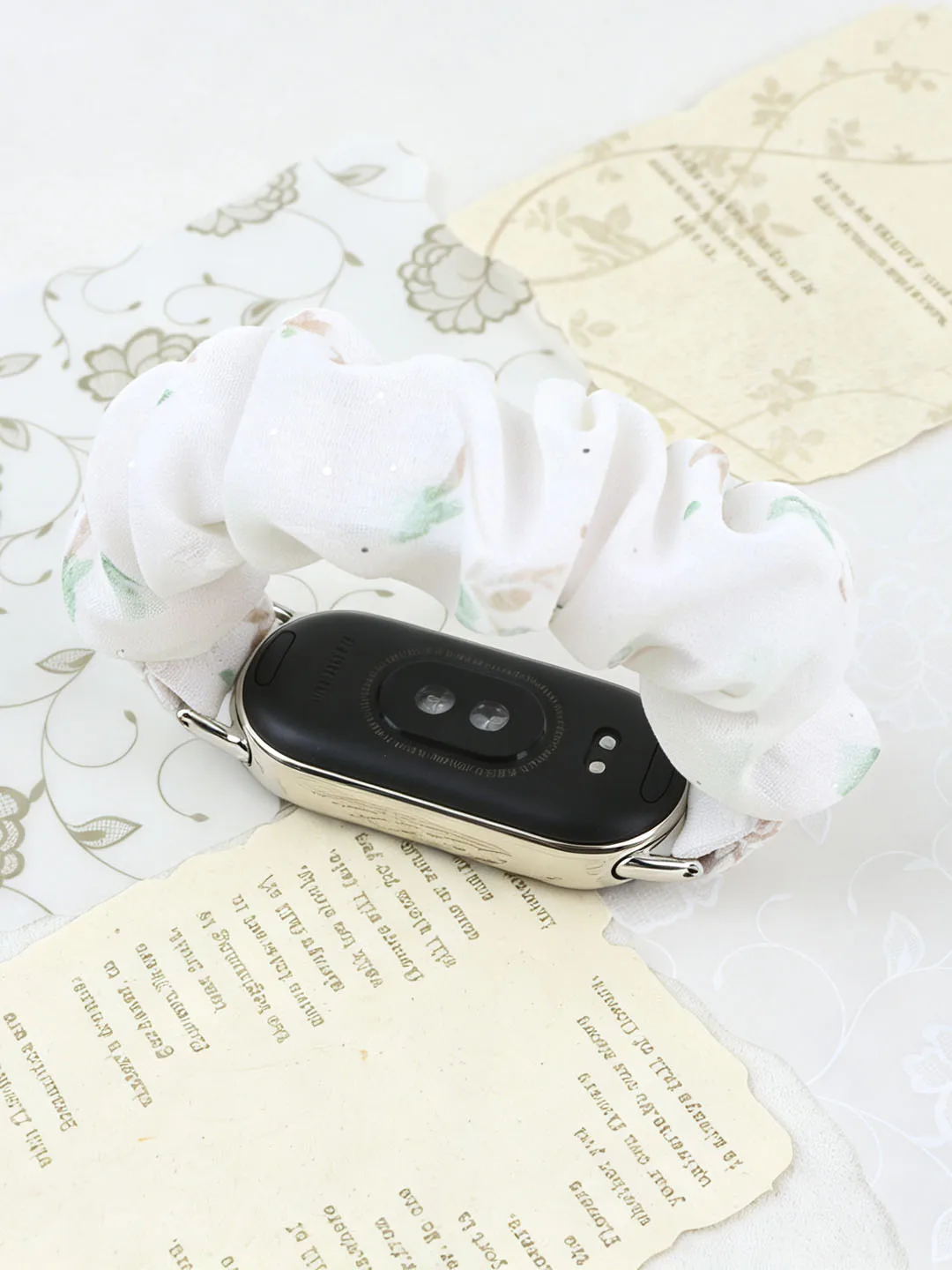 Scrunchies Stretchy Strap for Xiaomi Mi Band 10/9/8 Bracelet for Women Small Size Elastic Fabric Band for Mi Band 9 Wristband