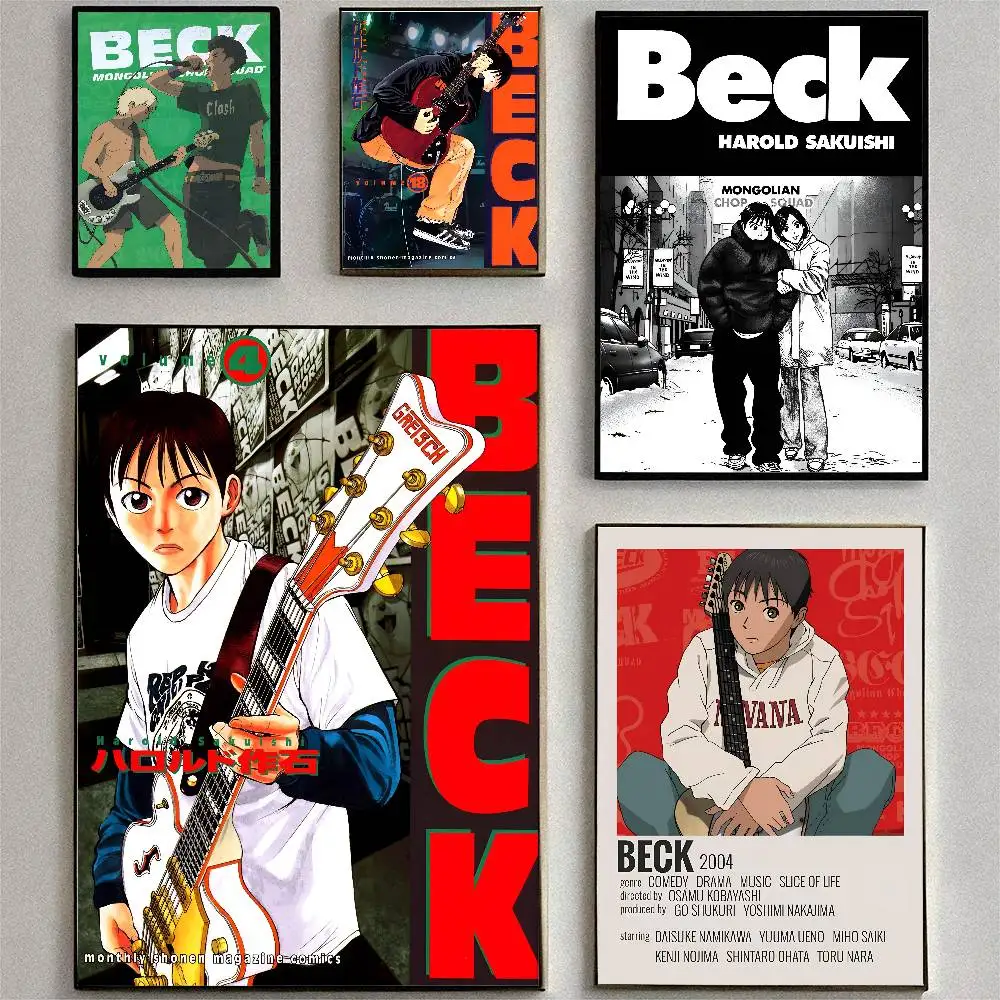 B-Beck Mongolian Chop Squad Anime Posters High Quality Self-adhesive Wall Art Decorations Color Prints Sticky