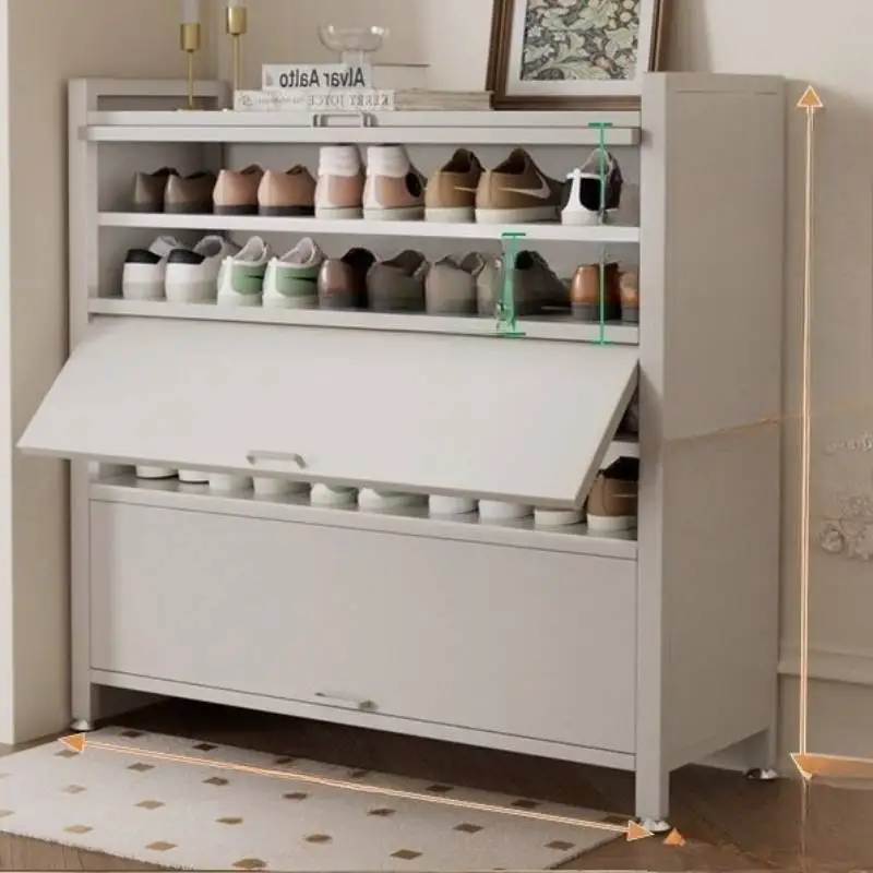 تخزين خزانة الأحذية الشمال تصميم الحد الأدنى شقق الممر خزانة خذاء المنظمون مدخل Szafka Na Buty الأثاث #5