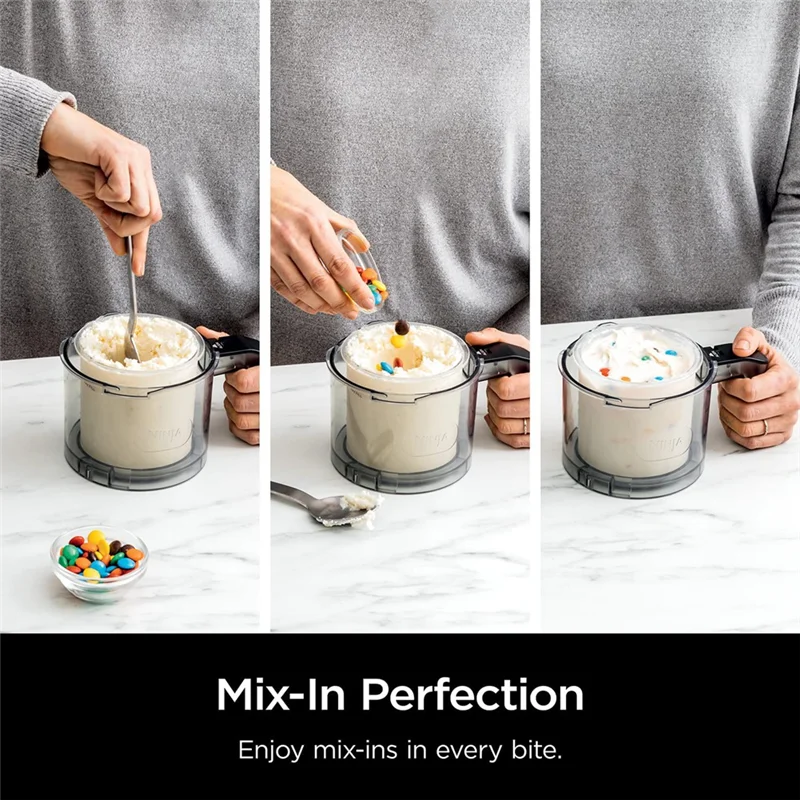 4PCS Ice Cream Pints with Lids for Ninja NC299AMZ & NC300S Series XSKPLID2CD Creami Ice Cream Makers Dishwasher