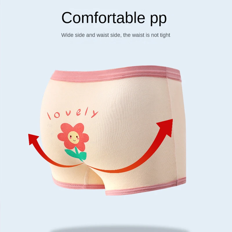 3pcs Girls Underwear Little Girl Boxer Shorts 2-14 Year Old Student Cartoon Underwear Pure Cotton Children Underwear image 4