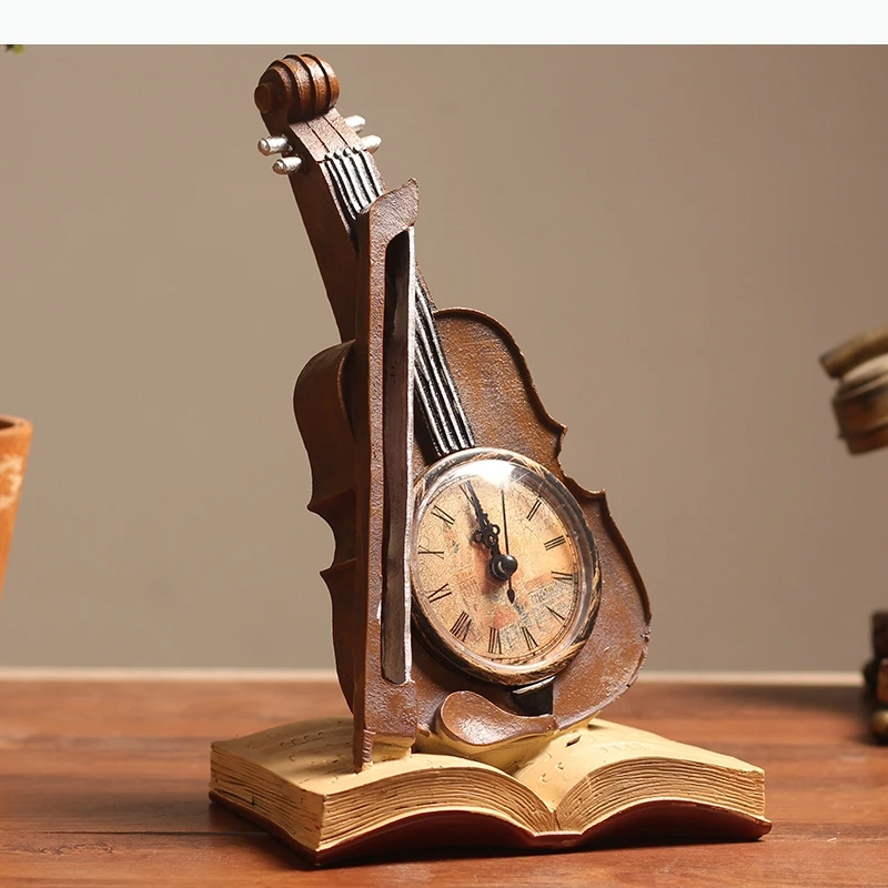 Violin Ornaments Musical Instrument Sculpture VIOLIN Decorative Figurines Home Decoration Accessories