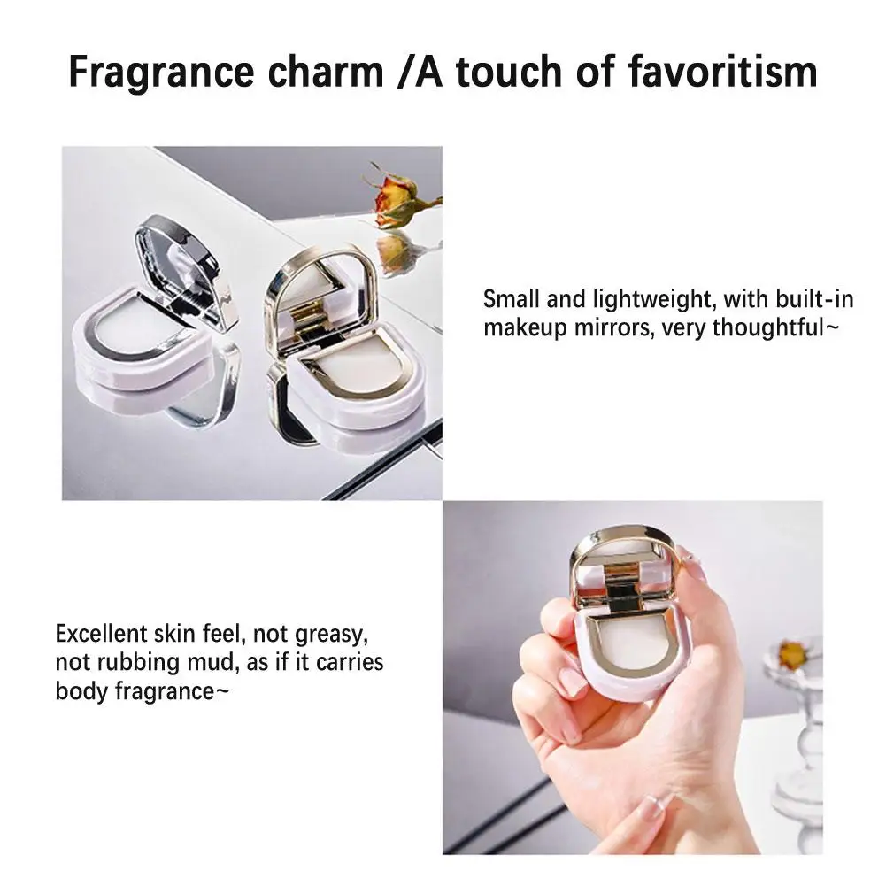 Fragrance Solid Balm Pocket Fragrance Balm เครื่องมือน้ําหอมผู้หญิงพร้อมแพ็คเกจที่ทันสมัยและน่ารักสําหรับการออกเดท