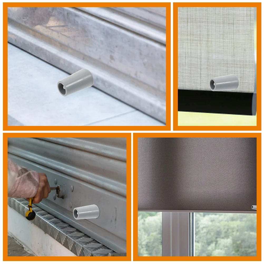 

2Pcs White Window Blind Stoppers Smooth Surface Replacement Roller Shutters Stopper Parts Curtain Blind Repair