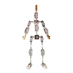 Stop motion animated character skeleton Stainless steel skeleton DIY animated figure flexible not-Ready-made