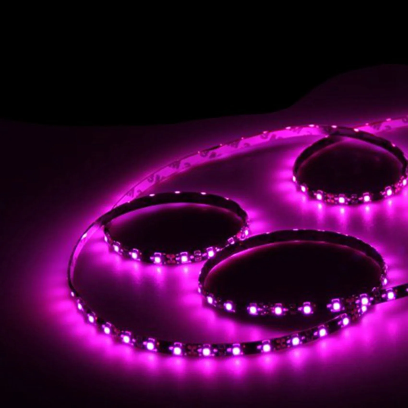 

ABUP-2Pcs 5M 3528 SMD 300 Pink LED Flexible Strip Light Car Auto Home Bar 12V