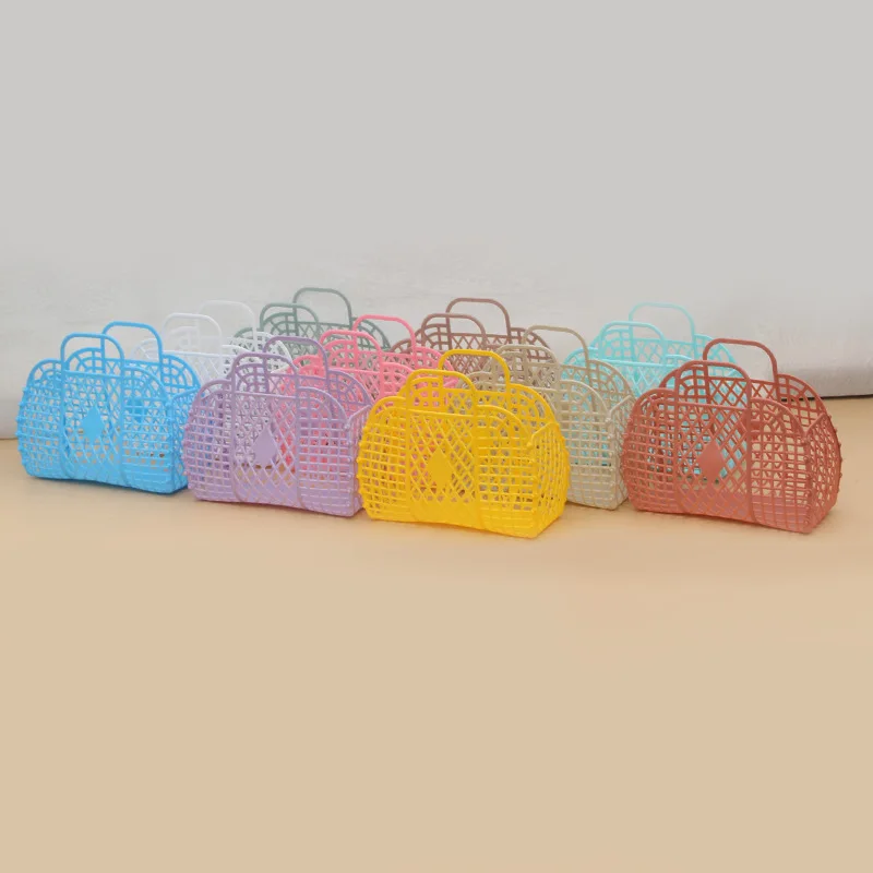 Detachable Shower Basket Plastic Bath Basket Bathroom Hollow Wash Storage Basket Shopping Basket Cesta Lavanderia Canastas