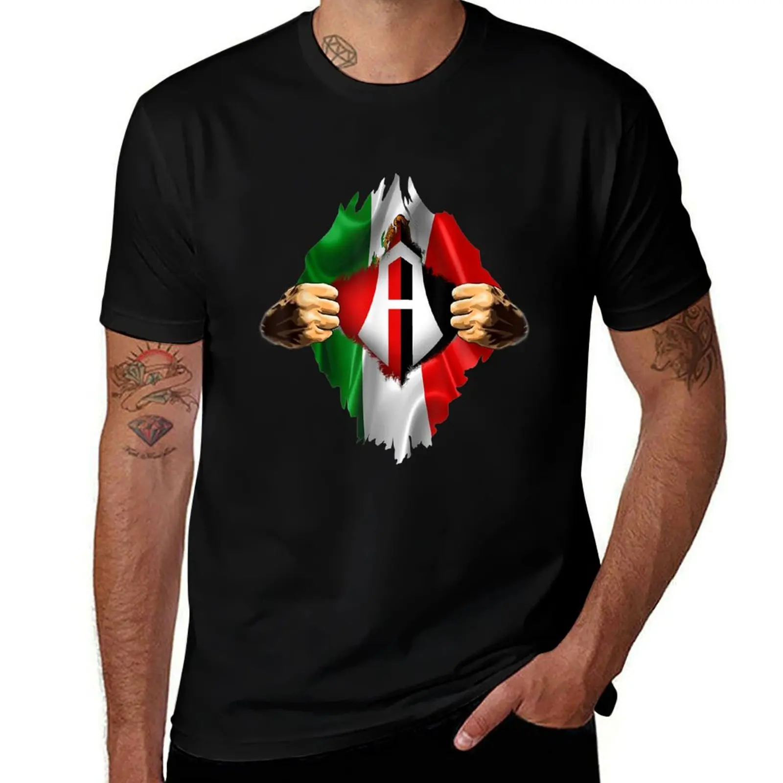 Atlas Heartbeat Inside Love Mexico Fan Atlas Fc T-Shirt custom shirt graphic shirts men clothings