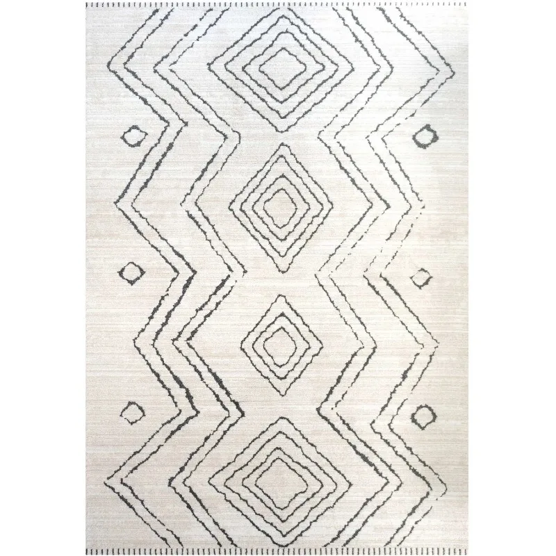 

Modern Beige Moroccan Living Room Carpet Runner Rug Cream Vintage Persian Bedroom Rug Dining Room Kitchen Non-slip Washable Rug