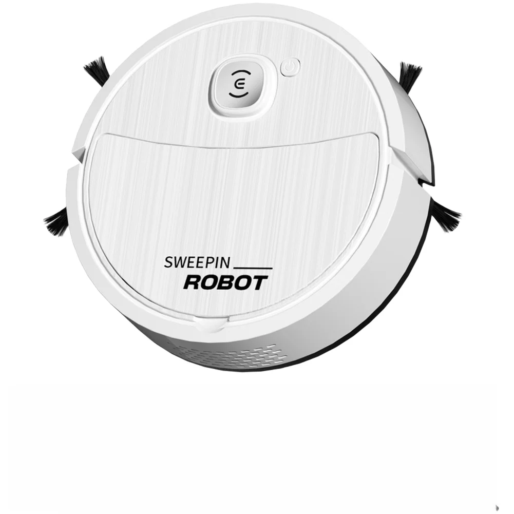 For Hardwood Floors for Smart Robot Vacuum For Home Black USB Rechargeable Edge And Corner Cleaning Compact Design