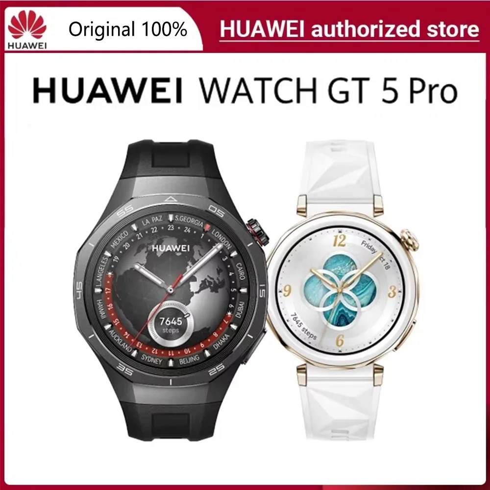 HUAWEI Watch GT 5 Pro Smartwatch,Ceramic and Titanium Watch GT5 Pro,Global Version,compatible with iOS and Android