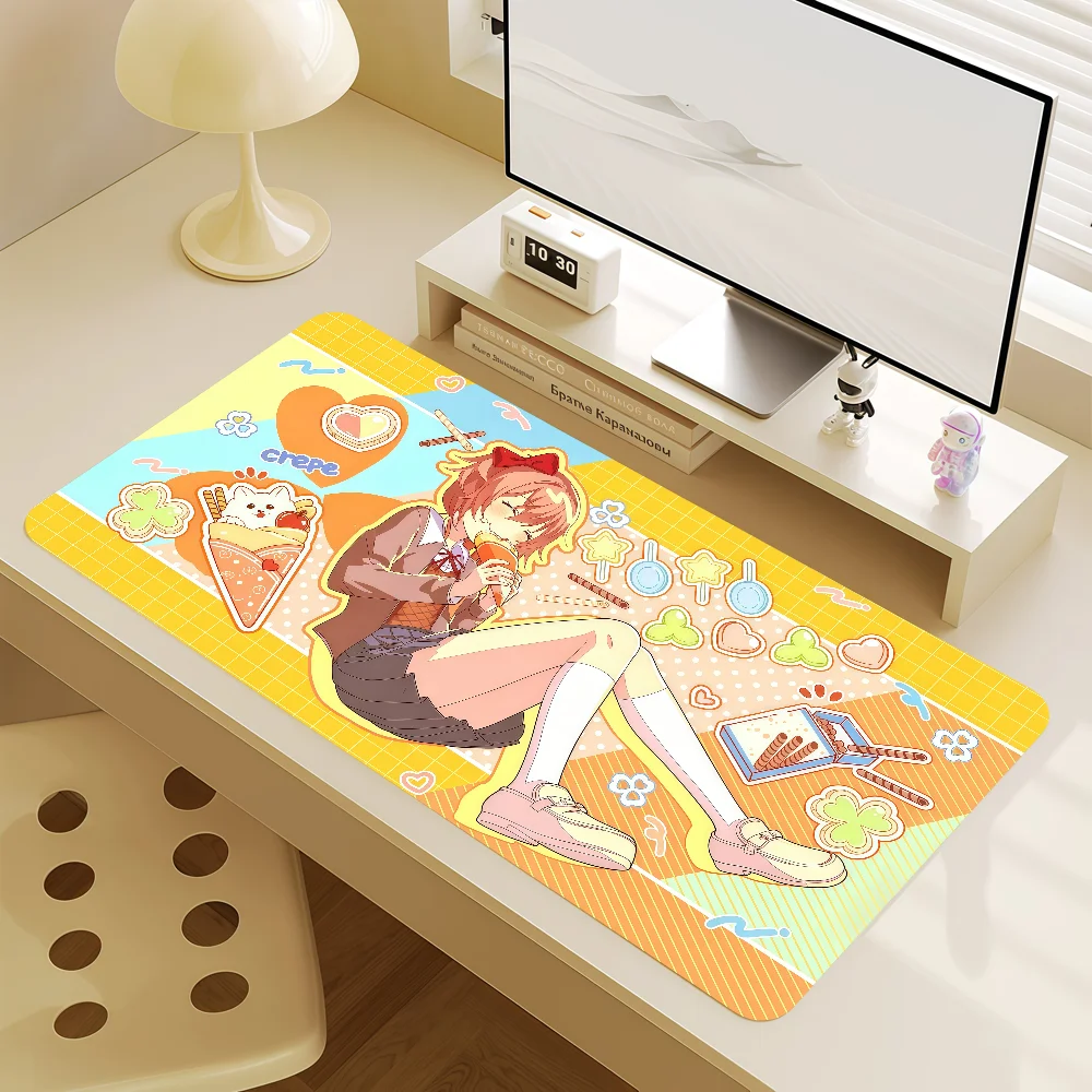 Mouse Game Pad MousePad Non-slip Lockedge Office Student Gaming Doki Thickened Literature Club Large D-Doki Writing Pad Cushion