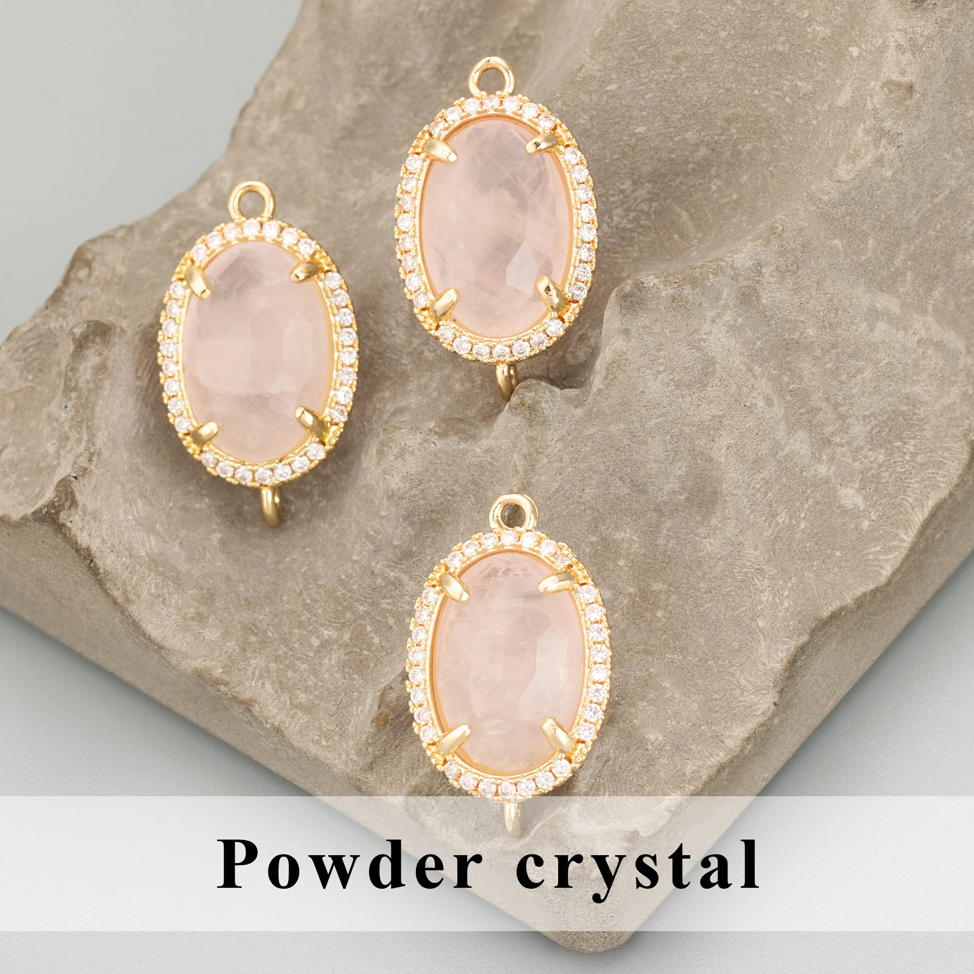 GUFEATHER MD81,jewelry accessories,18k gold plated,copper,natural stone,jewelry making,hand made,charms,diy pendants,4pcs/lot