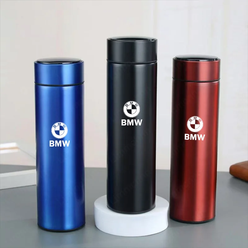 

500ml Smart Water Bottle Stainless Steel Thermos Mug Flasks Coffee Cup For BMW M2 M3 M4 M5 M6 E46 E90 E60 F10 F30 E39 E36 F20 X3