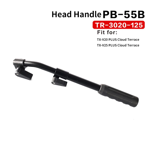 TERIS Hydraulic Head Tripod Handle Head Handle for TCE TS-N6 /V8 V8T/ V8L /V12T /V12L /V15T /V18T Telescopic Handle