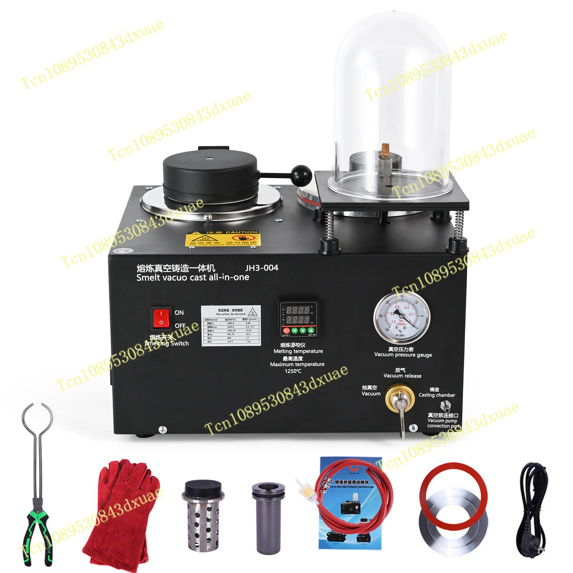 New 3 in 1 Jewelry Vacuum Casting Machine Metal Smelting for Aluminum Silver Gold Jewelry Gold Silver Smelting Mold