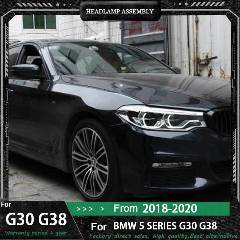 

Car Accessories Head Lamp Assembly 2018-2020 BMW 5 Series G30 LED Daytime Running Light Dynamic Streamer Turn Signal Headlights