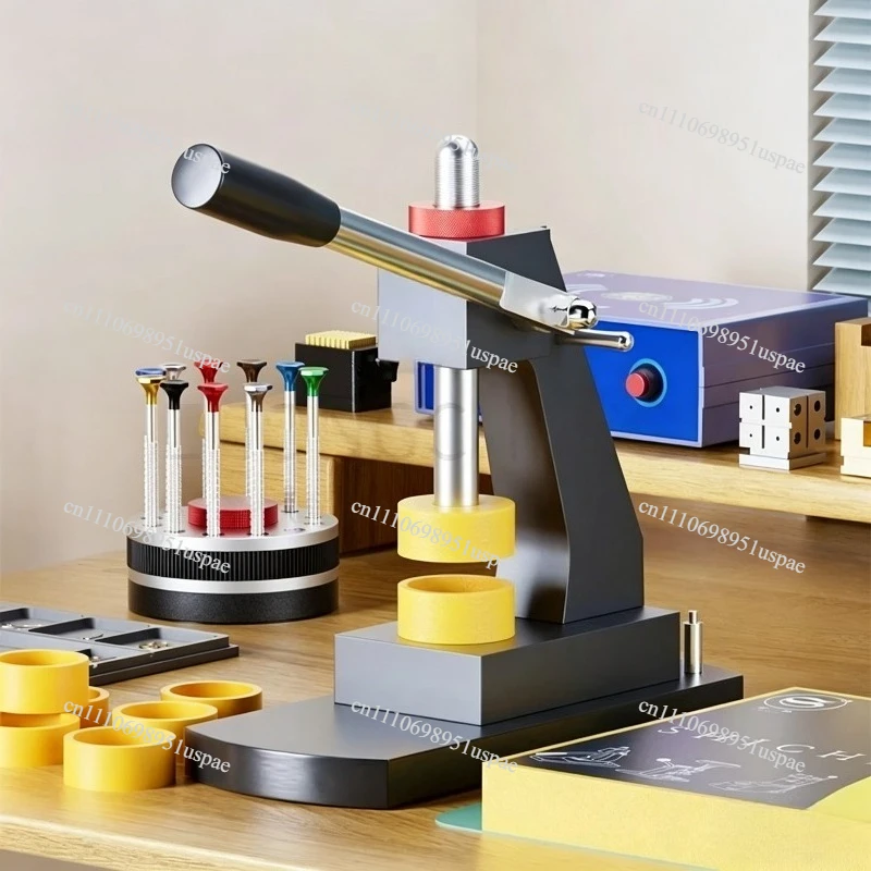 Watch Repair Tool Capping Machine, Back Cover Press Machine Professional Pressure Gauge Bottom Cover Tool Watch Press Machine