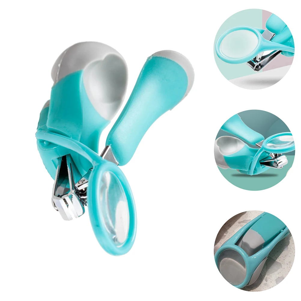 

1Pc Baby Safe Nail Care Clipper With Magnifying Glass Easy To Use Infant Nail Clippers For Precise Cutting Child Nail Scissors
