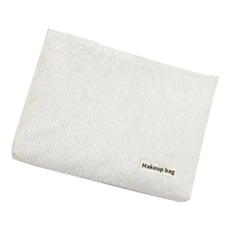 Elegant Corduroy Cosmetic Pouches Makeup Bag for Vacations and Business Trip E74B