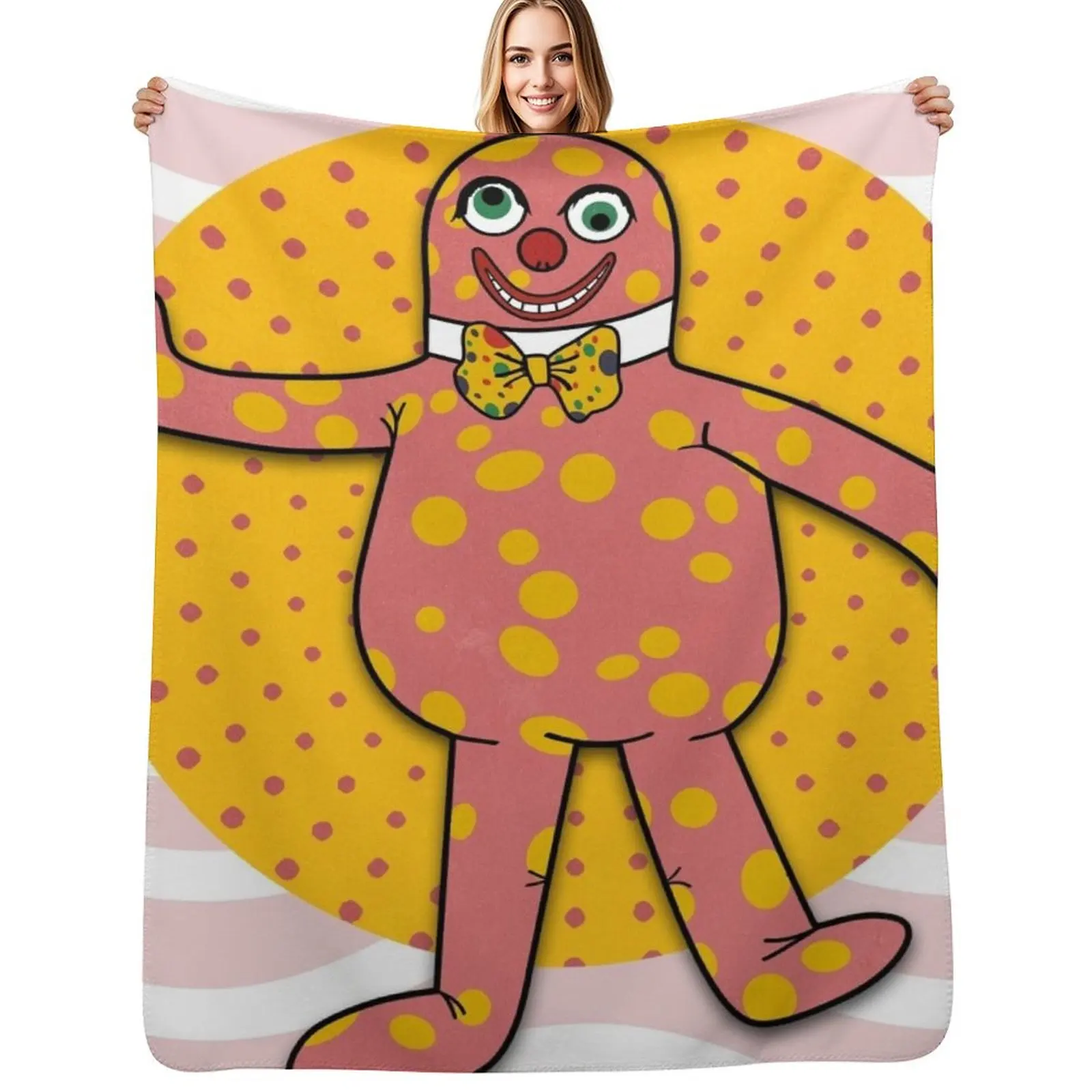 

Mr Blobby II Throw Blanket Breathable Lightweight Blanket for Adults Kids